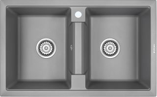 Мойка кухонная Paulmark Zwilling PM238150-GRM серый металлик